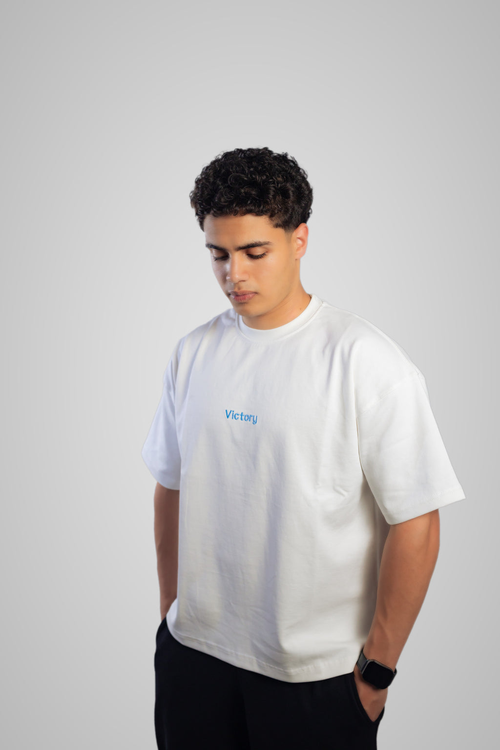 White Victory Boxy Tee