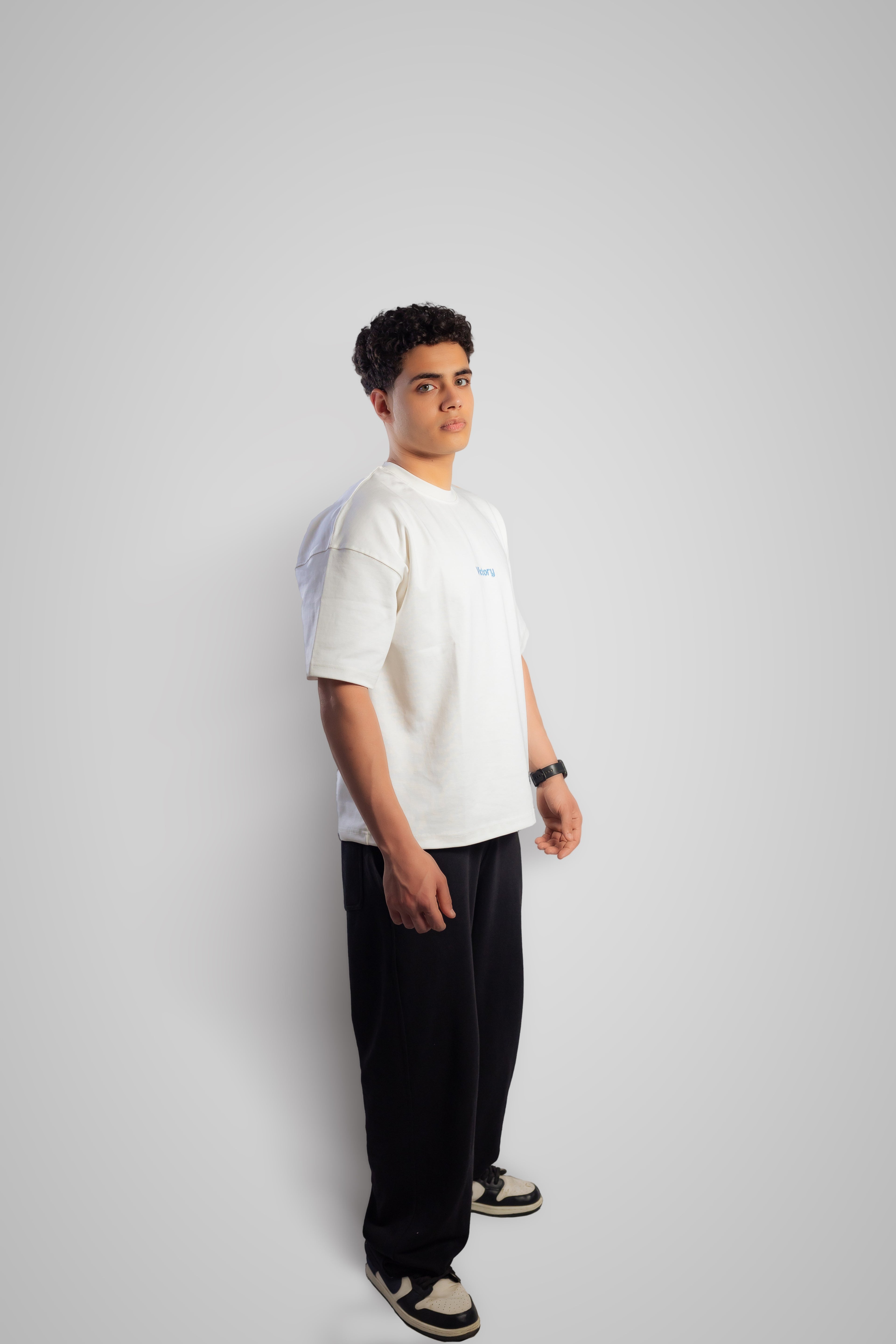White Victory Boxy Tee